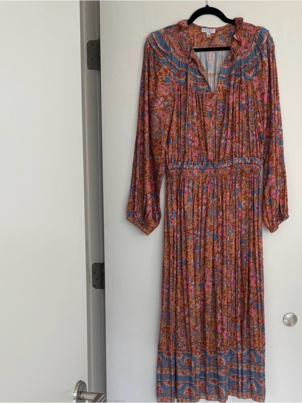 Current Air Long Sleeve Floral Midi/Maxi Dress